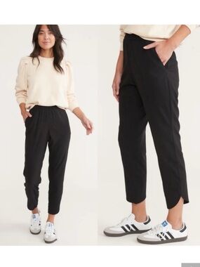 Marine Layer Black Cropped Allison Pants